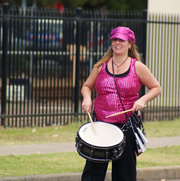 Beating Her Own Drum